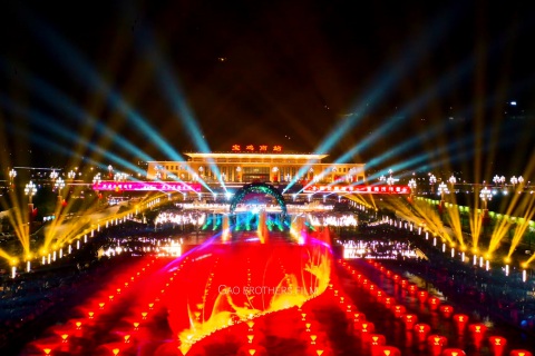 寶雞高鐵南站廣場(chǎng)音樂(lè)噴泉工程